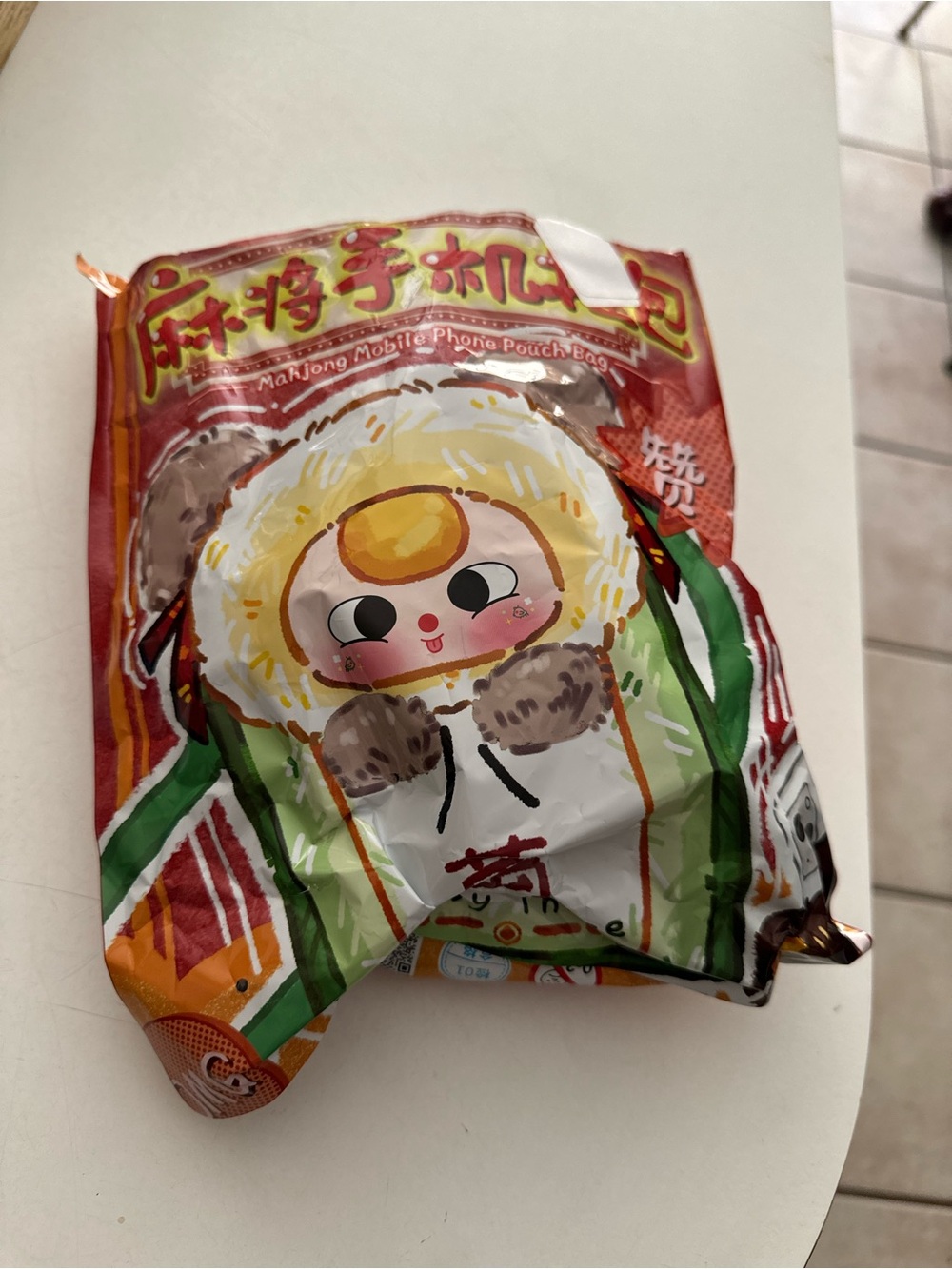 Baby Three Mahjong Mobile Phone Pouch Bag